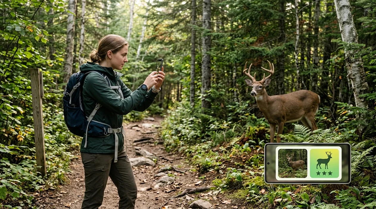 App that identifies animals scanning a fox from a safe distance