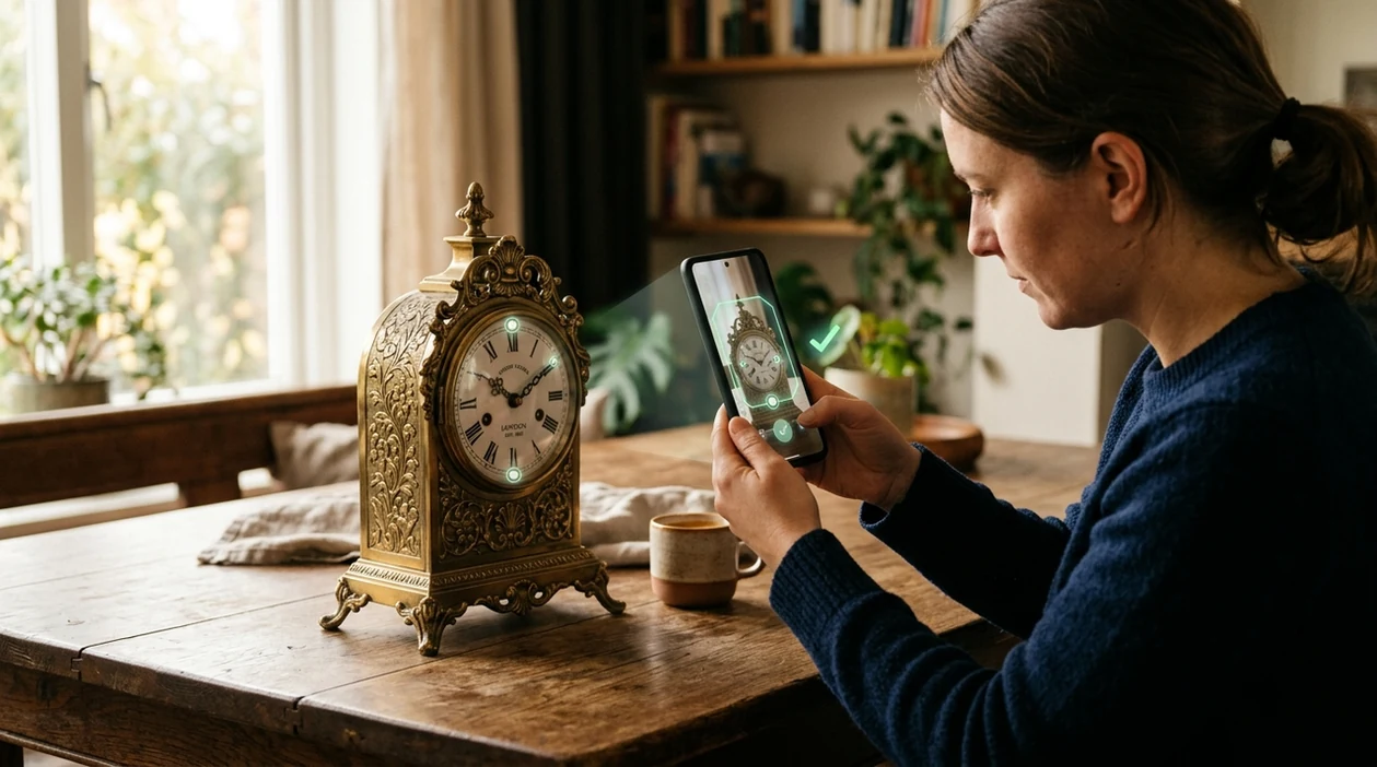 App that identifies antiques scanning a porcelain vase from a phone