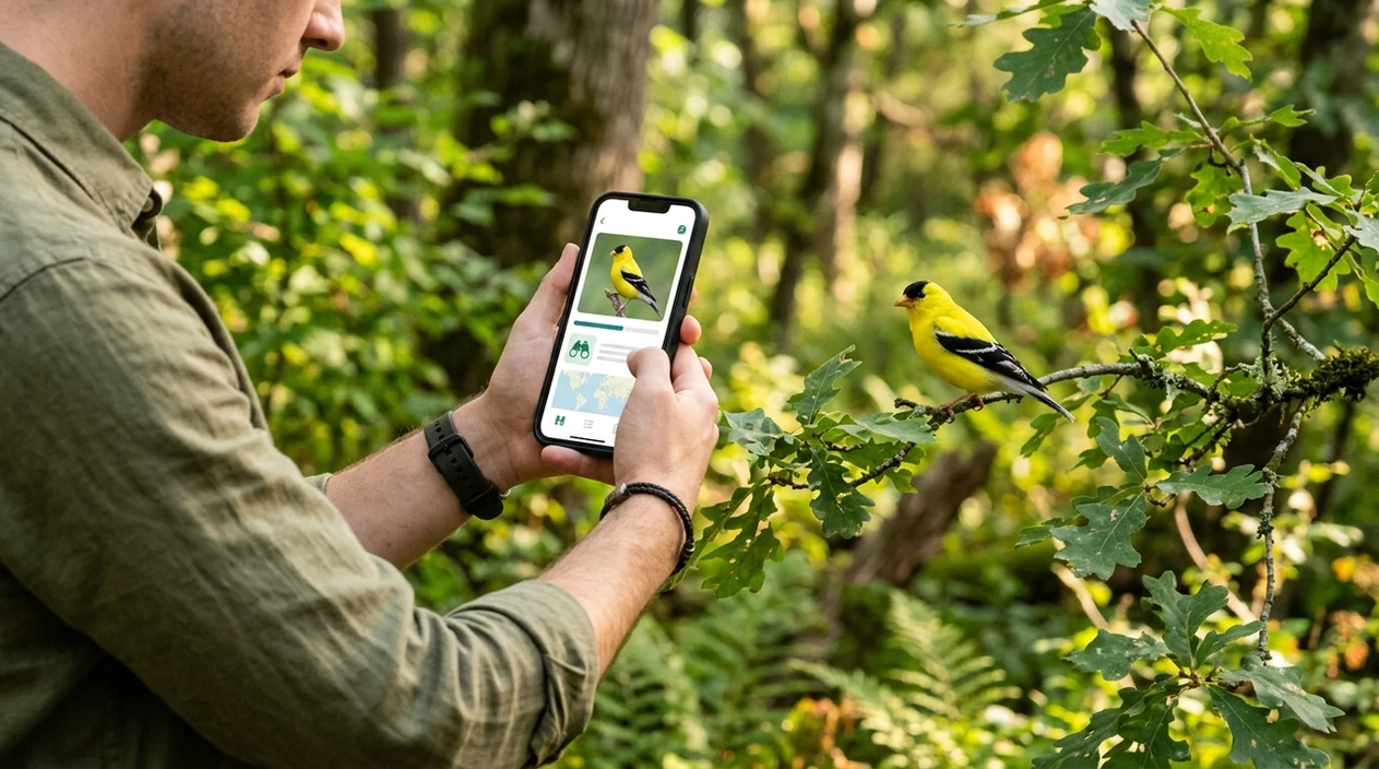 App that identifies birds from a backyard feeder photo