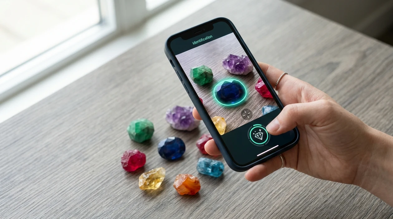 App that identifies gemstones scanning polished stones from a phone