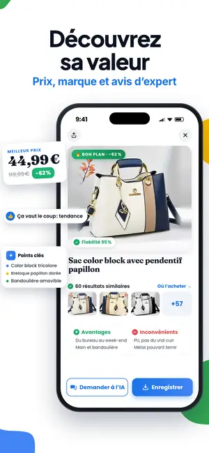 Écran de l'application Lens AI : Découvrez sa valeur