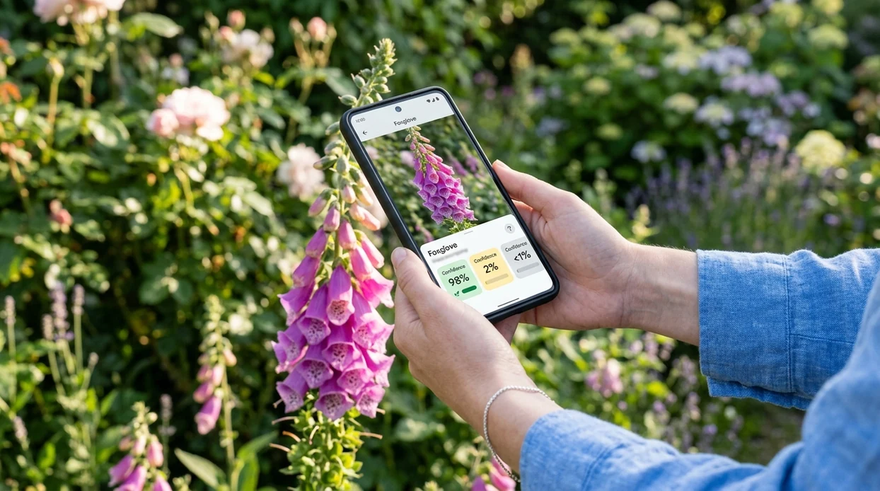 Blurry photo still identifiable on a phone using visual search