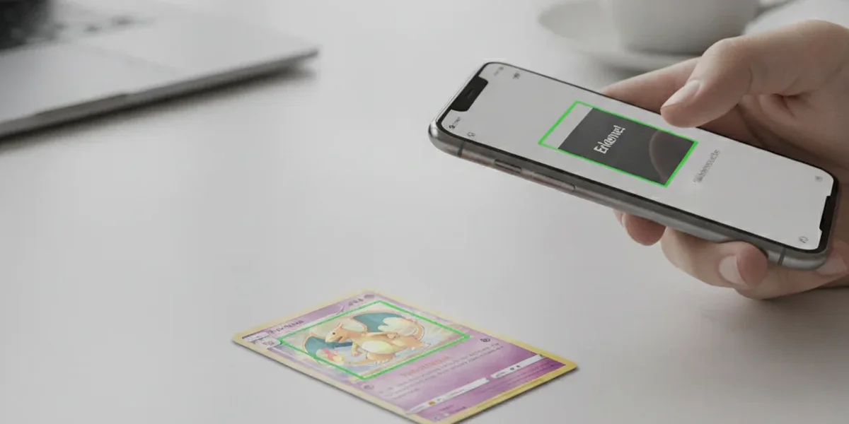 Pokémon Karten Scanner erkennt eine Sammelkarte per Smartphone-Foto