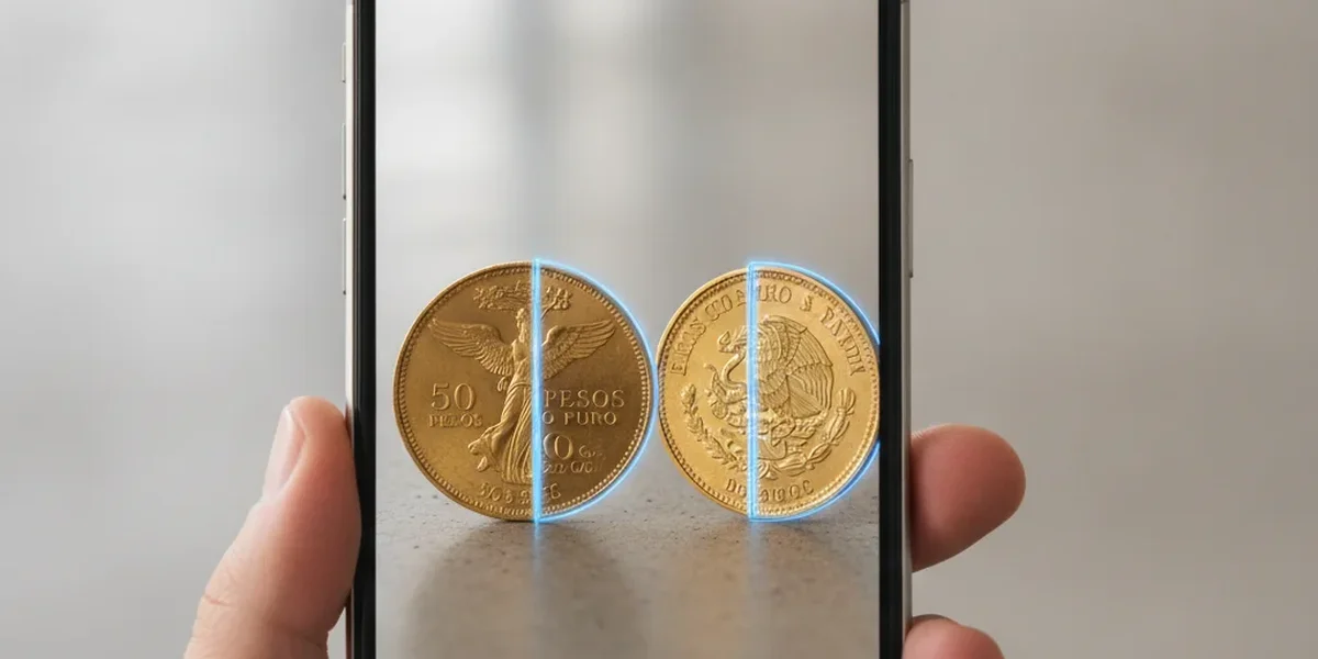 Cuánto vale un centenario de oro identificado mediante una fotografía