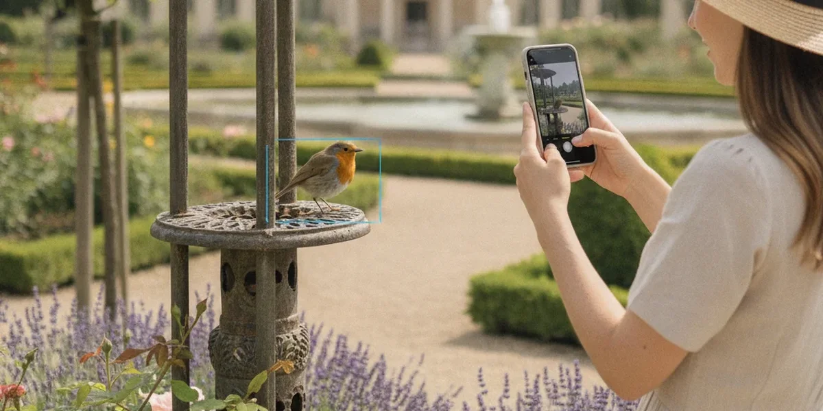 Reconnaître les oiseaux des jardins avec une photo sur smartphone