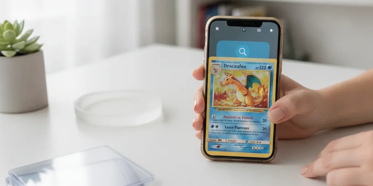 Prix carte Pokémon estimé en photographiant une carte avec un téléphone