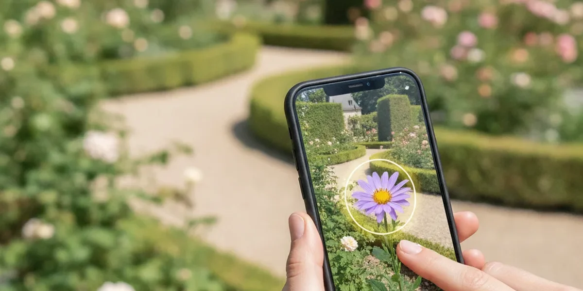Quelle est cette fleur photographiée avec un smartphone pour identification