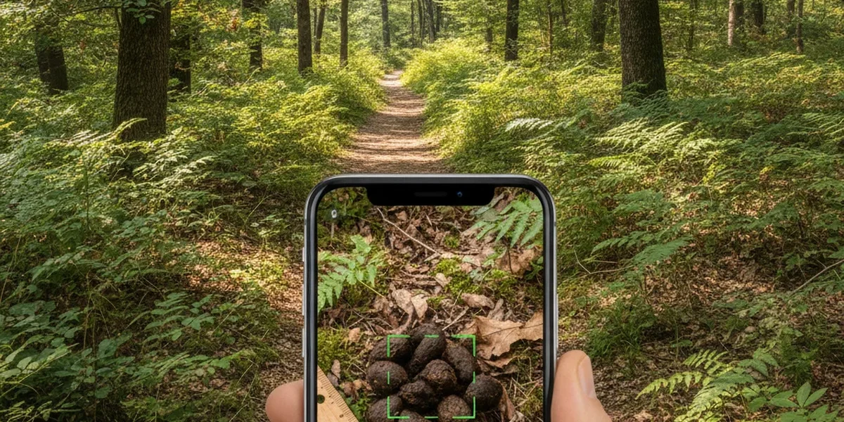 Riconoscere feci di animali fotografando una traccia con lo smartphone