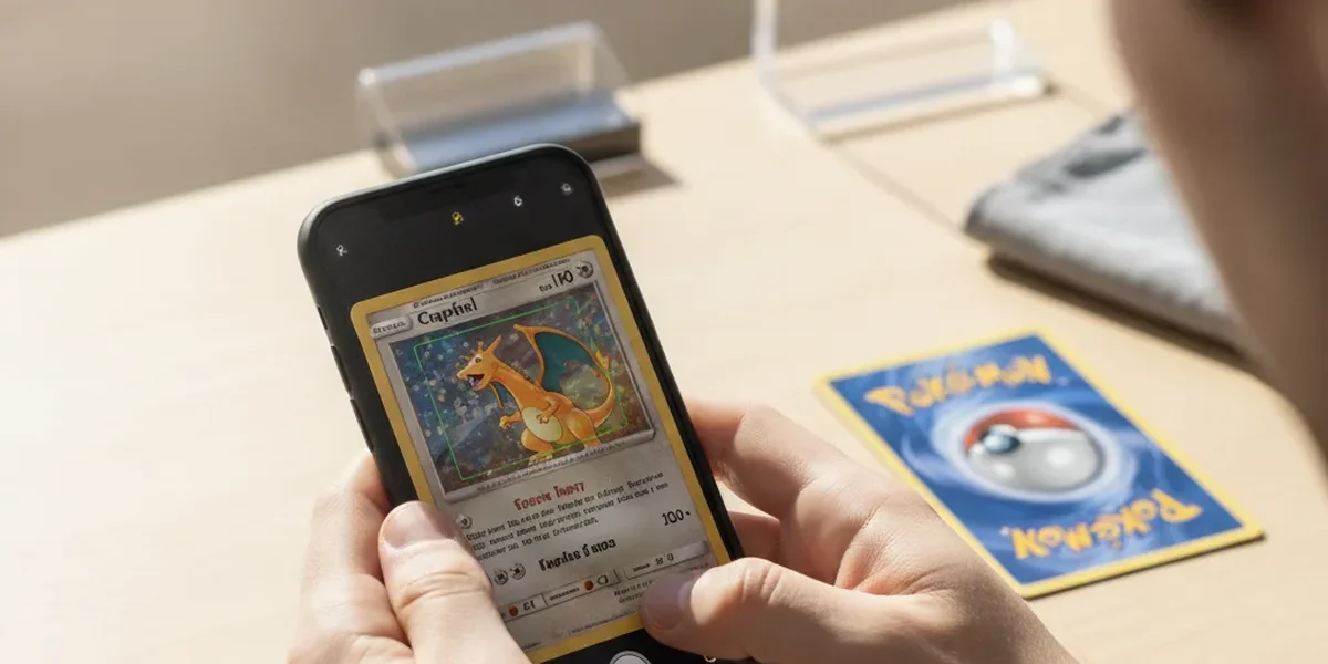 Scanner carte Pokémon per controllare una carta falsa da una foto