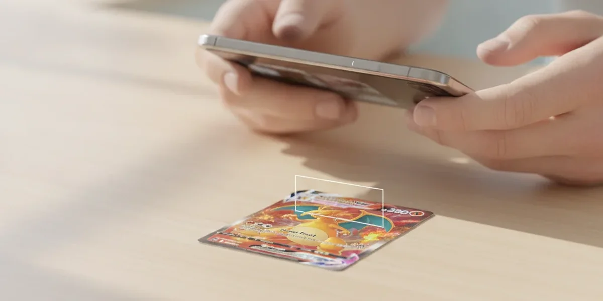 Scansione del valore carte Pokémon con uno smartphone