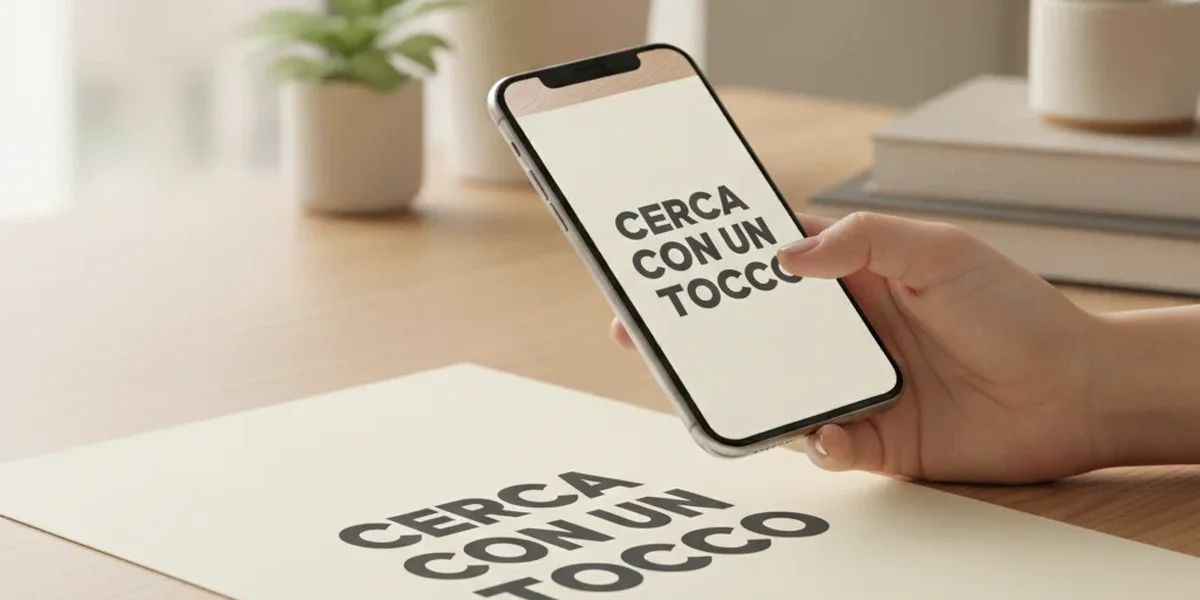 Riconoscere font da immagine fotografando una scritta con lo smartphone
