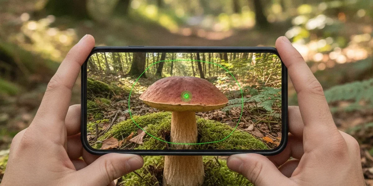 Riconoscere funghi fotografando un esemplare con lo smartphone