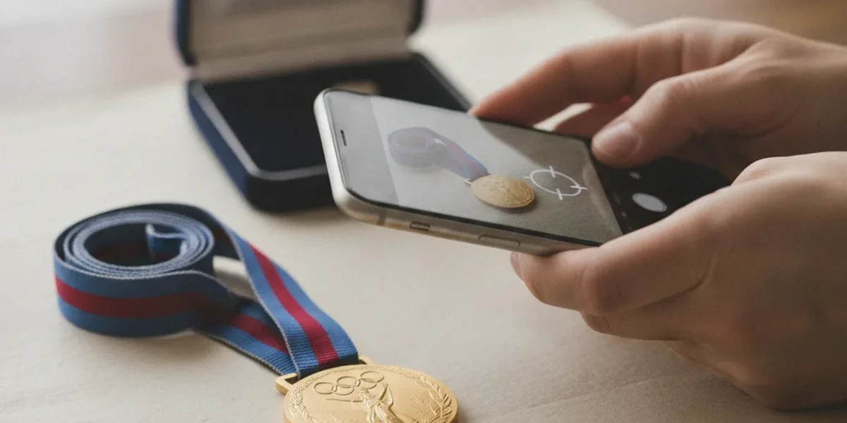 Quanto vale una medaglia d'oro olimpica fotografata con uno smartphone