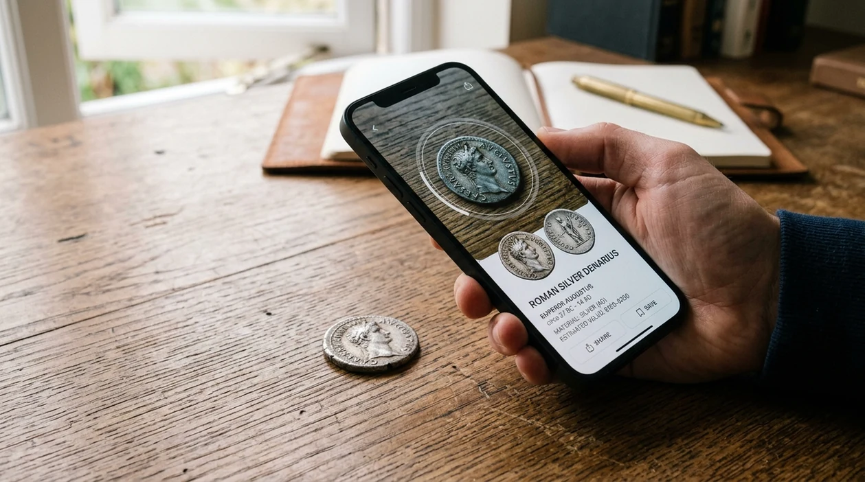 lens app vs coinsnap comparison using a coin photo scanner