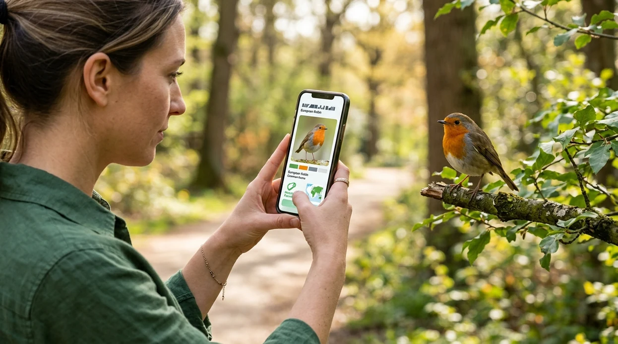 lens app vs merlin bird id comparison on a bird photo