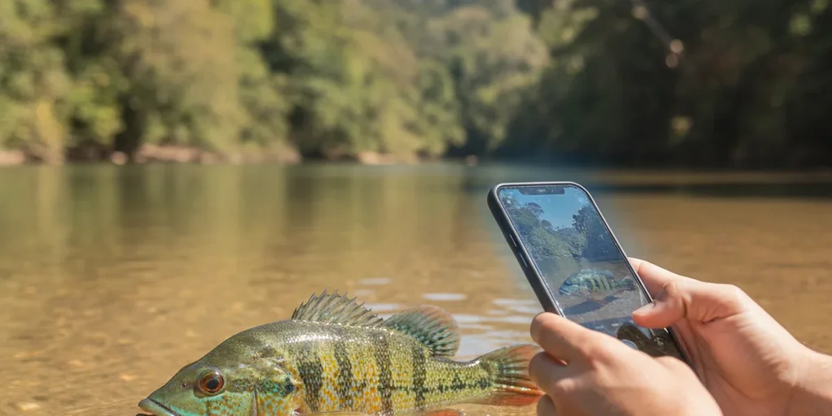 Identificador de peixes analisando por foto um peixe brasileiro